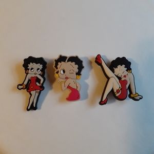 Betty Boop shoe charms for Crocs. NWOT